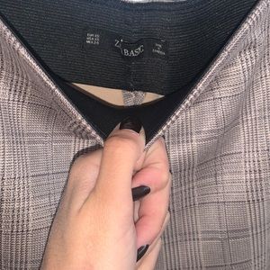 ZARA checkered plaid pants
